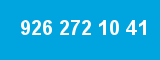 926 272 10 41 926 272 10 41